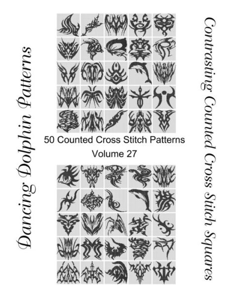 Cover for Dancing Dolphin Patterns · Contrasting Counted Cross Stitch Squares (Paperback Book) (2019)