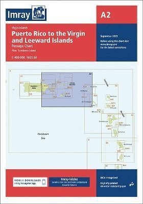 Cover for Imray · Imray Chart A2: Puerto Rico to the Virgin and Leeward Islands - A Charts (Landkarten) [New edition] (2023)