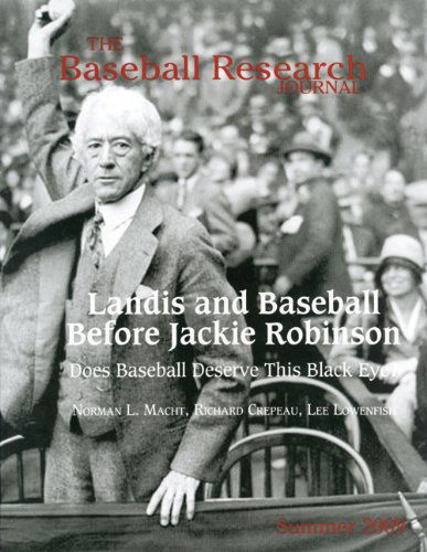 Cover for Society for American Baseball Research · The Baseball Research Journal (BRJ), Volume 38 #1 (Paperback Book) (2009)