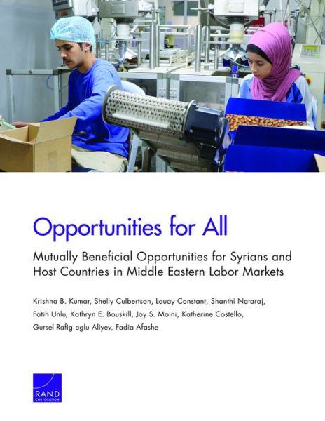 Cover for Krishna B Kumar · Opportunities for All: Mutually Beneficial Opportunities for Syrians and Host Countries in Middle Eastern Labor Markets (Paperback Book) (2019)