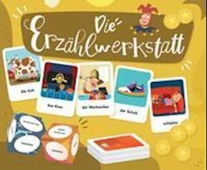 Cover for Klett Sprachen GmbH · Die Erzählwerkstatt. 132 Karten, 2 Würfel, 60 Spielmarken, 1 Spielanleitung (SPIEL) (2021)