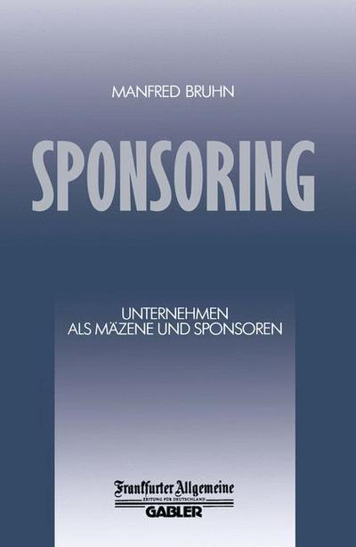 Cover for Manfred Bruhn · Sponsoring (Paperback Book) [1987 edition] (1987)