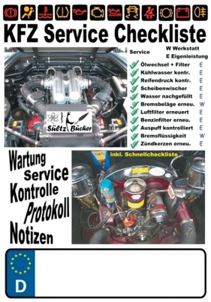 Cover for Sültz · KFZ Service Checkliste - Wartung (Book) (2017)