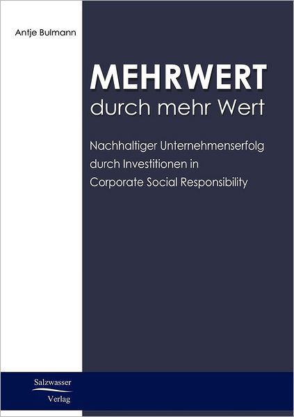 Cover for Antje Bulmann · Mehrwert durch mehr Wert (Paperback Book) [German edition] (2008)