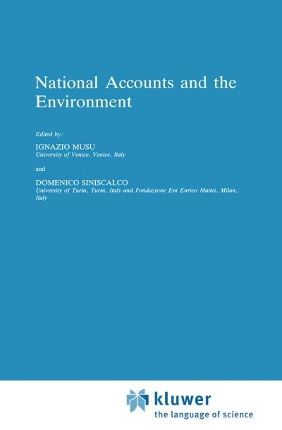 Cover for I Musu · National Accounts and the Environment - Economics, Energy and Environment (Paperback Bog) [Softcover reprint of the original 1st ed. 1996 edition] (2011)