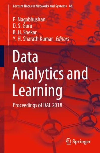 Cover for Data Analytics and Learning (Book) [1st ed. 2019 edition] (2018)