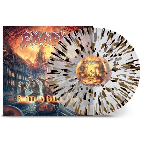Cover for Exodus · Blood In Blood Out (10th Anniversary Edition) (Clear / Gold / Black Splatter Vinyl) (LP) (2024)
