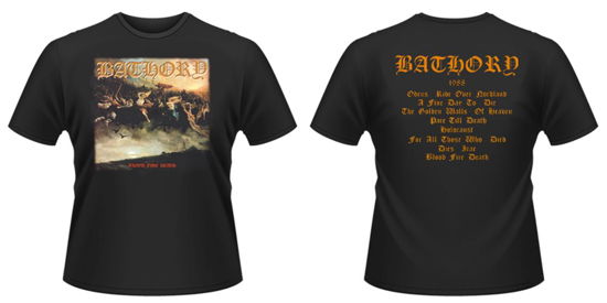 Cover for Bathory · Blood Fire Death (T-shirt) [size XL] [Black edition] (2009)