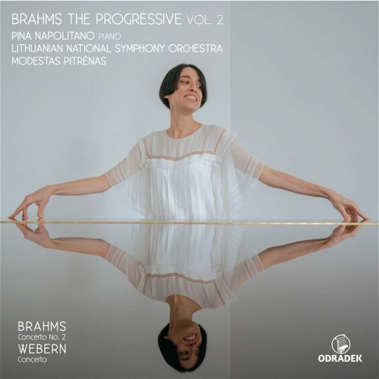Cover for Pina Napolitano / Lithuanian Nat. Sym. Orchestra / Modestas Pitrenas · Brahms - the progressive (Concerto No. 2 &amp; Concerto Opus 24) (CD) (2023)