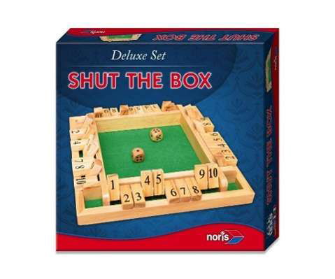 Deluxe Shut the Box spil i træ - Noris - Brætspil - Noris Spiele Gmbh - 4000826080138 - 1. marts 2020