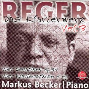 Cover for Reger / Becker · Piano Works 3 (CD) (2000)