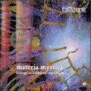 Cover for Von Bingen / Estampie · Materia Mystica: Homage to Hildegard Von Bingen (CD) (1998)