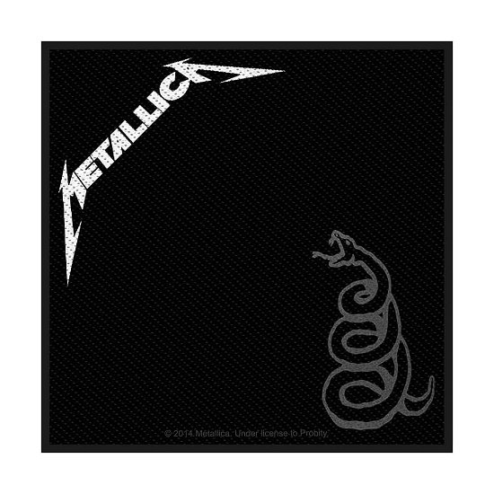 Metallica Standard Woven Patch: Black Album 2014 - Metallica - Merchandise - PHD - 5055339750138 - 19. august 2019