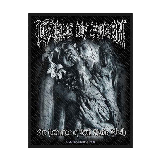 Cradle Of Filth Standard Woven Patch: Principle of Evil Made Flesh - Cradle Of Filth - Merchandise - PHD - 5055339792138 - 19 augusti 2019