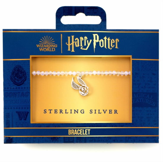 Harry Potter Crystal Bracelet & Sterling Silver Golden Snitch Charm - Harry Potter - Koopwaar - HARRY POTTER - 5055583456138 - 1 februari 2024