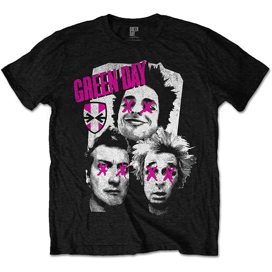 Green Day Unisex T-Shirt: Patchwork - Green Day - Produtos - Unlicensed - 5055979923138 - 