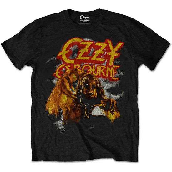 Cover for Ozzy Osbourne · Ozzy Osbourne Unisex T-Shirt: Vintage Werewolf (Black) (T-shirt) [size XXL] [Black - Unisex edition] (2023)