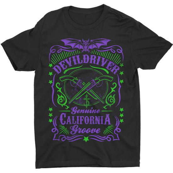 DevilDriver Unisex T-Shirt: Cross Guns - DevilDriver - Mercancía -  - 5056187765138 - 