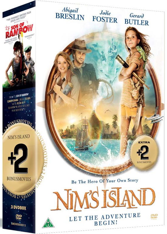 Cover for Nims Island + 2 film (DVD) (2015)