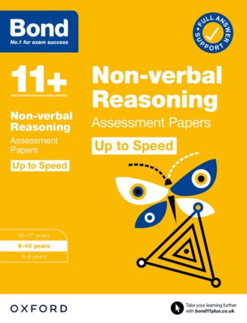 Cover for Alison Primrose · Bond 11+: Bond 11+ Non-verbal Reasoning Up to Speed Assessment Papers with Answer Support 9-10 Years - Bond 11+ (Paperback Book) (2022)