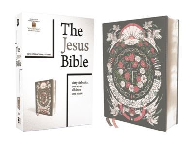Cover for Passion · The Jesus Bible Artist Edition, NIV, Leathersoft, Gray Floral, Comfort Print (Leather Book) (2022)