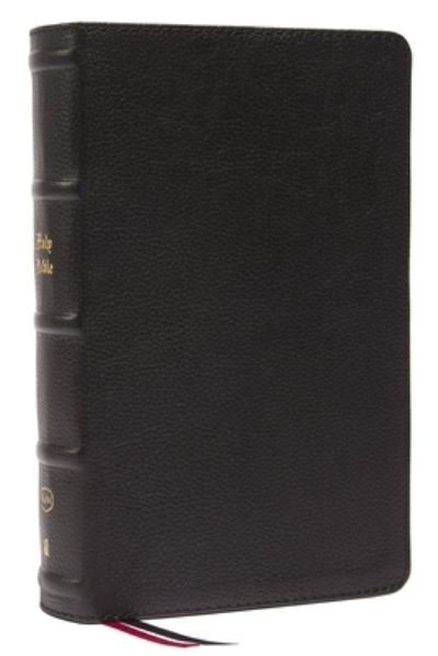 Cover for Thomas Nelson · KJV Holy Bible: Large Print Single-Column with 43,000 End-of-Verse Cross References, Black Genuine Leather, Personal Size, Red Letter, Comfort Print: King James Version (Leather Book) (2022)