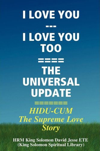 Cover for King Solomon David Jesse Ete · I Love You - I Love You Too (Paperback Book) (2008)