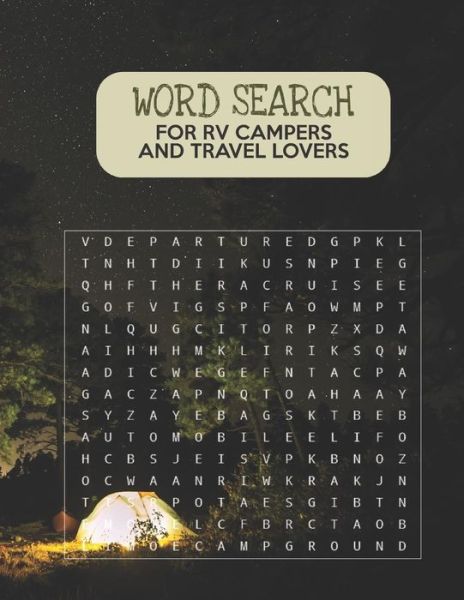 Cover for Rainbow Cloud Press · Word Search For RV Campers and Travel Lovers (Paperback Book) (2019)