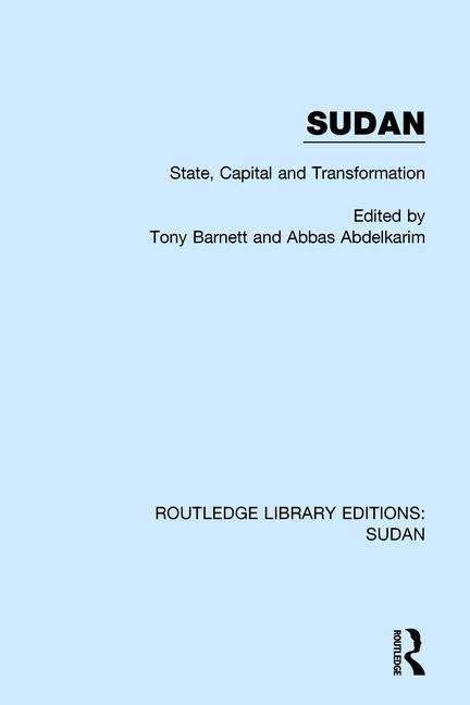 Cover for John Doe · Sudan: State, Capital and Transformation - Routledge Library Editions: Sudan (Paperback Book) (2018)