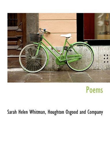 Cover for Sarah Helen Whitman · Poems (Hardcover Book) (2010)