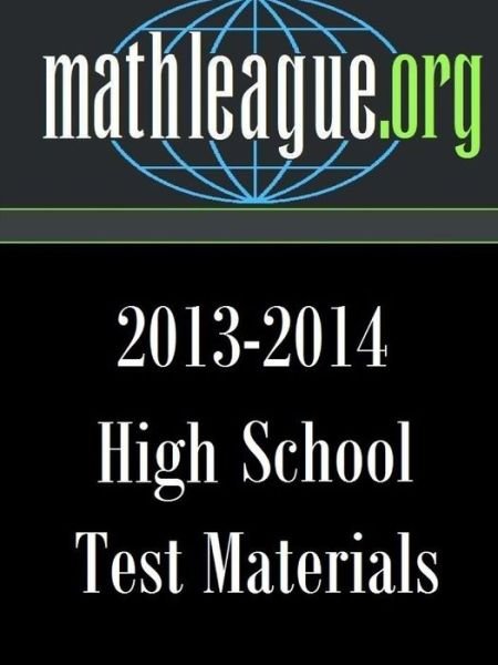 Cover for Tim Sanders · High School Test Materials 2013-2014 (Taschenbuch) (2014)