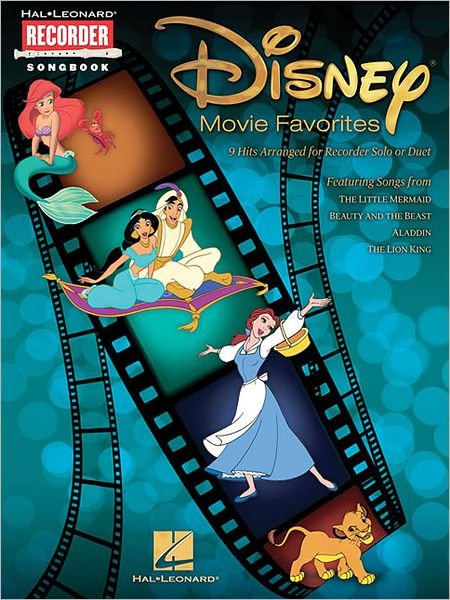 Cover for Hal Leonard Publishing Corporation · Disney Movie Favorites: Recorder Songbook - 9 Hits Arranged for Recorder Solo or Duet (Bog) (1995)