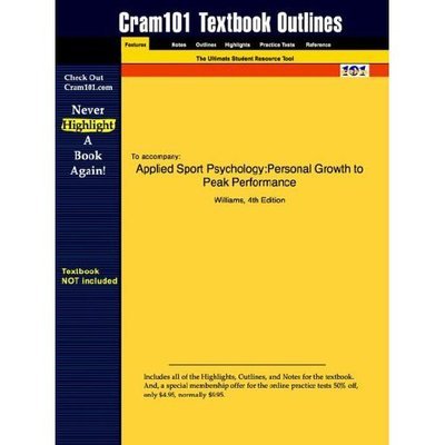 Cover for 4th Edition Williams · Studyguide for Applied Sport Psychology: Personal Growth to Peak Performance by Williams, Isbn 9780767417471 (Paperback Bog) (2006)