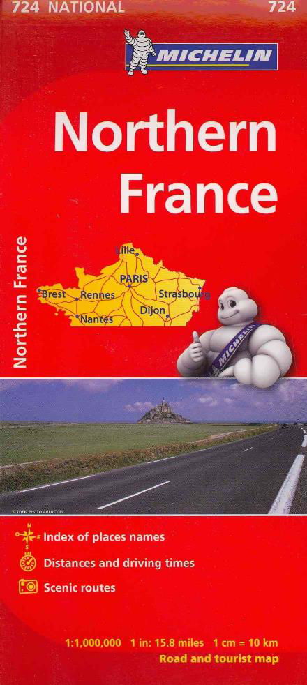 Northern France - Michelin National Map 724 - Michelin - Bücher - Michelin Editions des Voyages - 9782067171138 - 23. November 2023