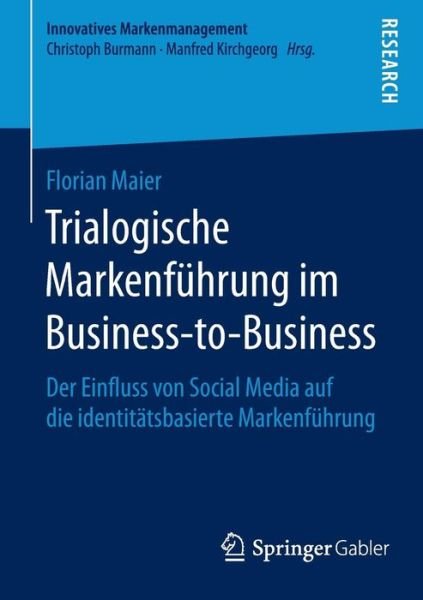 Cover for Maier · Trialogische Markenführung im Bus (Bok) (2015)