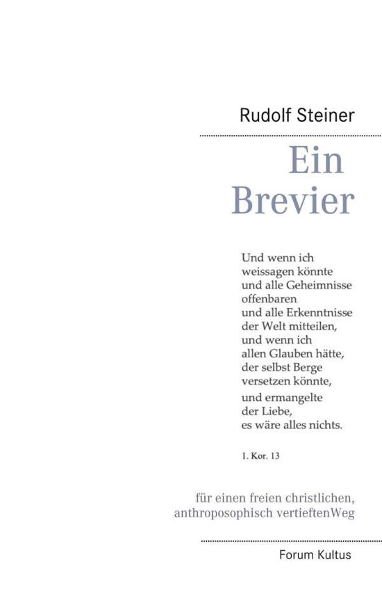 Ein Brevier - Steiner - Annan -  - 9783752685138 - 