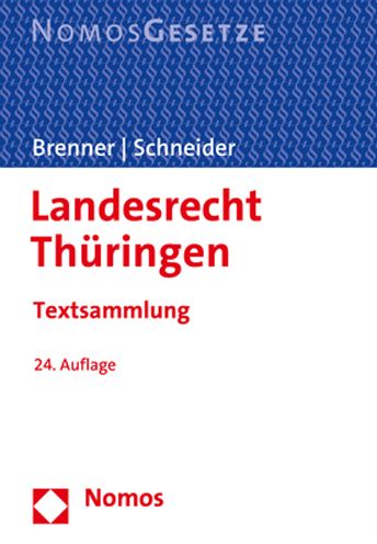 Cover for Michael Brenner · Landesrecht Thuringen (Paperback Book) (2022)