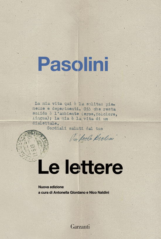 Cover for Pier Paolo Pasolini · Le Lettere (Book)