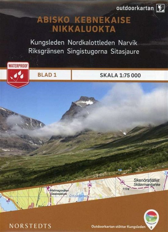 Cover for Norstedts · Outdoorkartan: Abisko-Kebnekaise-Nikkaluokta  1:75.000 (Hardcover Book) (2015)