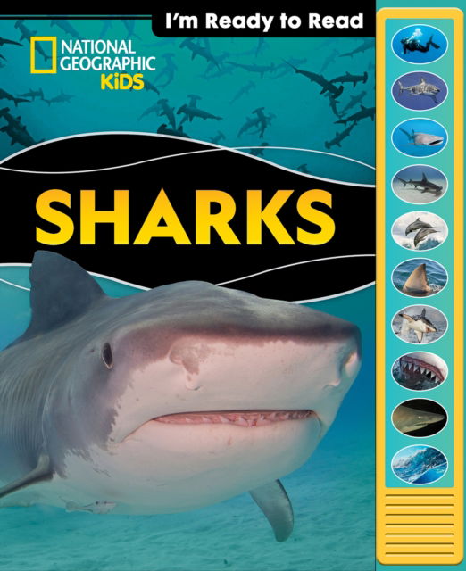 Cover for PI Kids · National Geographic Kids: Sharks I'm Ready to Read Sound Book (Hardcover Book) (2025)