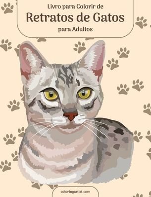 Cover for Nick Snels · Livro para Colorir de Retratos de Gatos para Adultos (Paperback Book) (2020)