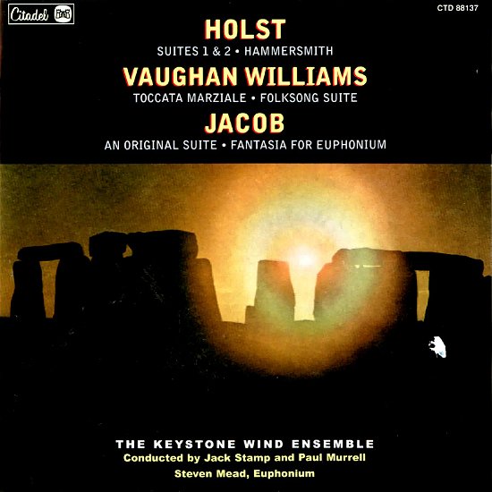 Holst, Gustav & Vaughan Williams & Jacob · Suites 1 & 2/Hammersmith /Toccata Marziale / Folksong Suite/An Original Suite / Fastasia For Euphonium (CD) (2023)