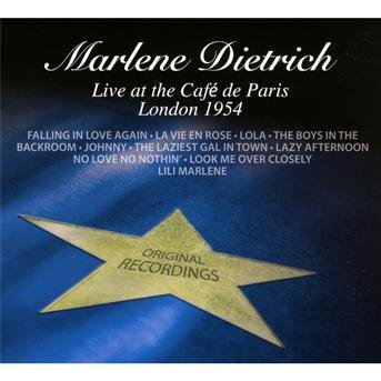 Cover for Marlene Dietrich · Live At The Cafe' De Paris, London 1954 (CD) (2011)