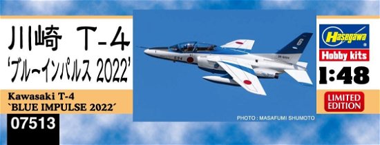 Cover for Hasegawa · 1/48 Kawasaki T-4 Blue Impulse 2022 07513 (11/22) * (Legetøj)