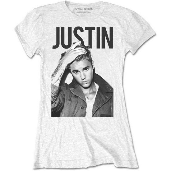 Justin Bieber Ladies T-Shirt: Bold - Justin Bieber - Gadżety - Bravado - 5055979942139 - 