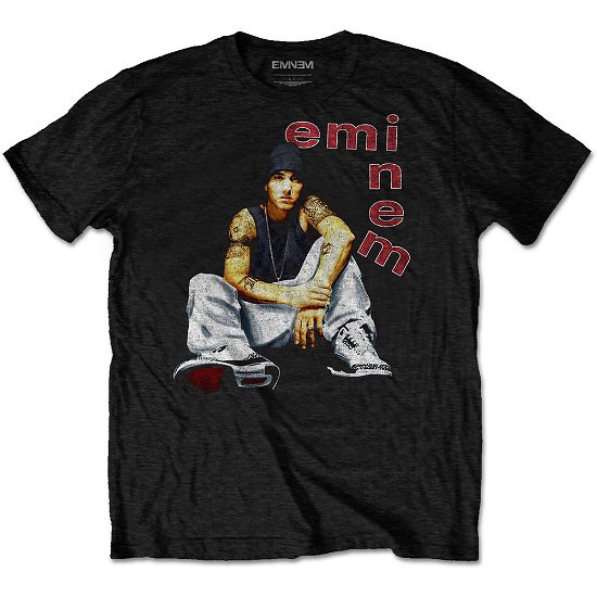 Cover for Eminem · Eminem Unisex T-Shirt: Letters (T-shirt) [size M] [Black - Unisex edition]
