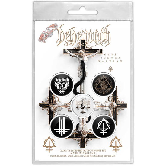 Cover for Behemoth · Behemoth Button Badge Pack: Opvs Contra Natvram (MERCH)