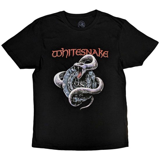 Whitesnake Unisex T-Shirt: Silver Snake - Whitesnake - Gadżety -  - 5056737208139 - 