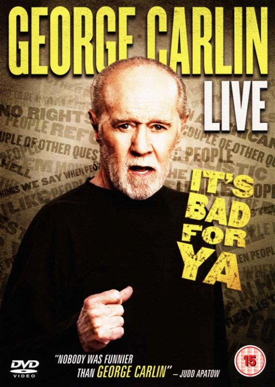 Cover for George Carlin · Carlin George It's Bad For Ya (DVD) (2009)