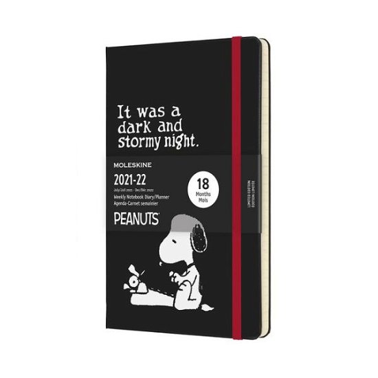 Cover for Moleskine · Moleskine Ltd. Ed. Peanuts 2022 18-Month Weekly Large Hardcover Notebook: Black (Book) (2021)